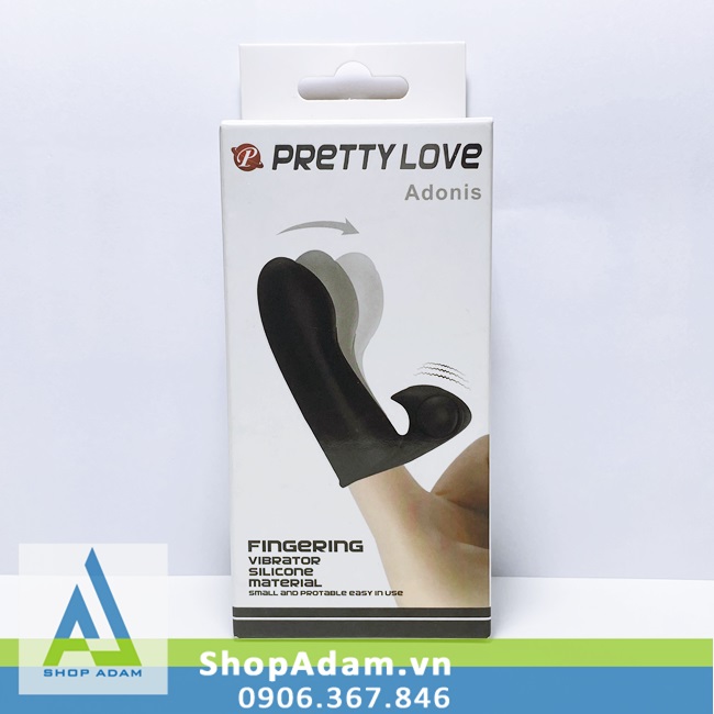 Bao cao su đôn dên đeo ngón tay có rung Pretty Love Adonis