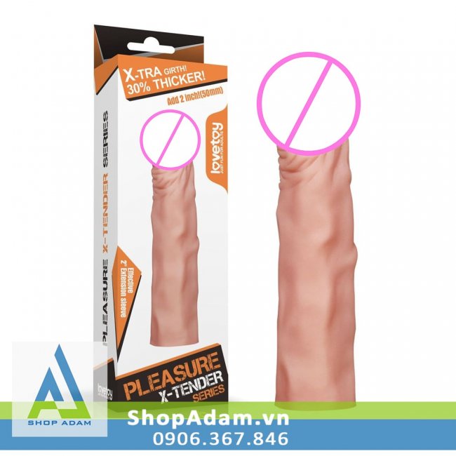 Bao cao su Lovetoy X-Tender tăng chiều dài 5cm siêu mềm mại chất lượng cao