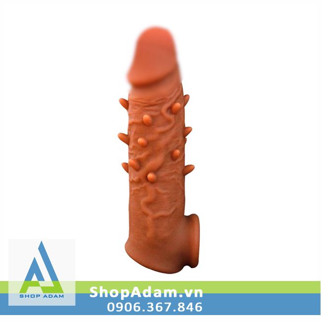 Bao đôn dên hãm dương gai gân đầu trơn silicon y tế mềm mại