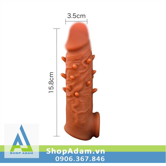 Bao đôn dên hãm dương gai gân đầu trơn silicon y tế mềm mại