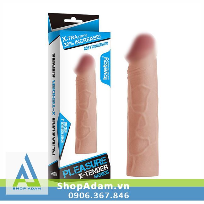 Bao cao su đôn dên 3cm gân đầu trơn chân thật an toàn silicon cao cấp