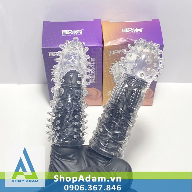 Bao cao su đôn dên ngón tay gai bi kích thích mạnh mẽ, mềm mại