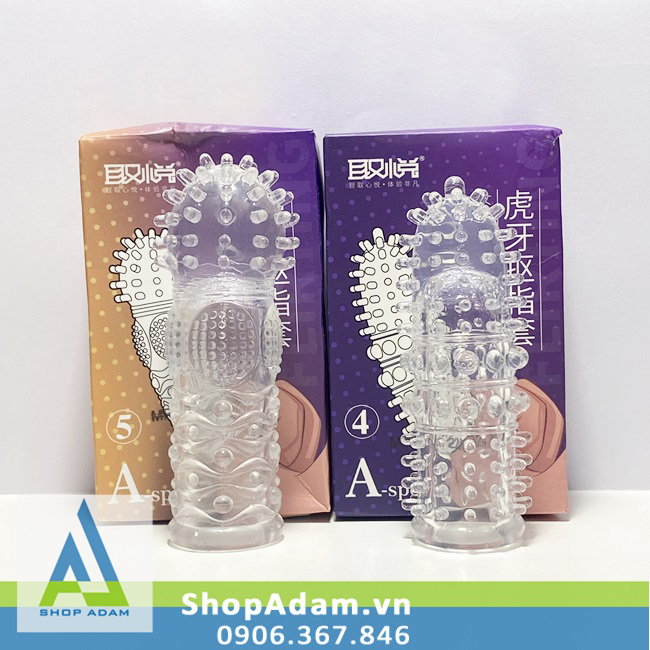 Bao cao su đôn dên ngón tay gai bi kích thích mạnh mẽ, mềm mại