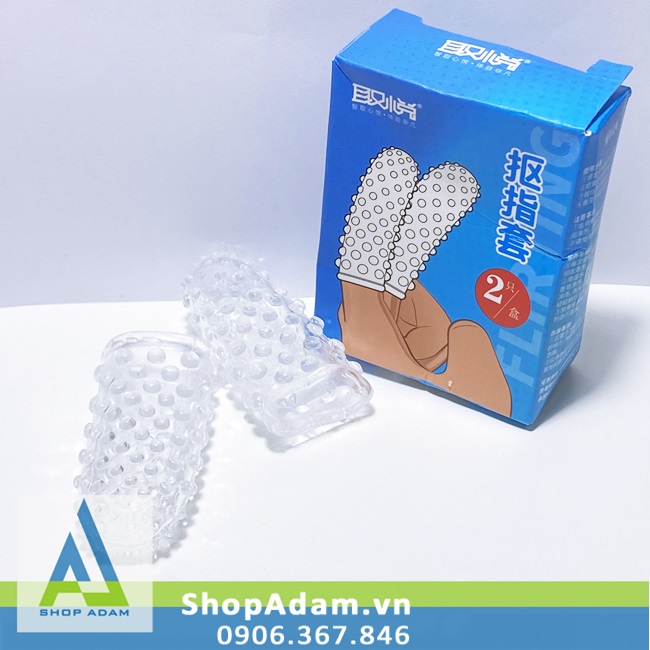Bao Cao Su Ngón Tay Gai Aichao Hấp Dẫn Hộp 2 Cái Tăng Khoái Cảm