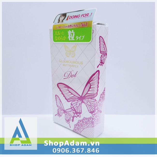Jex Glamourous Butterfly Dot Textured Premium Condom