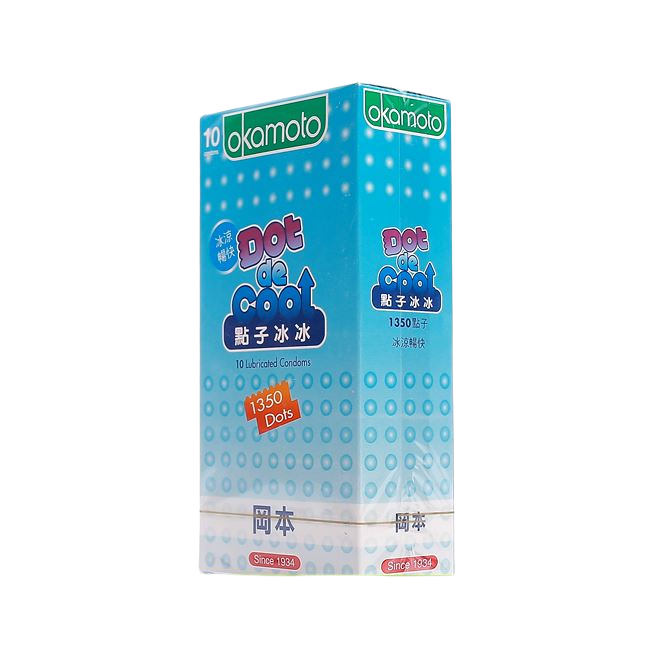  Sỉ Bao cao su gai OKAMOTO Dot De Cool hương bạc hà giá rẻ 