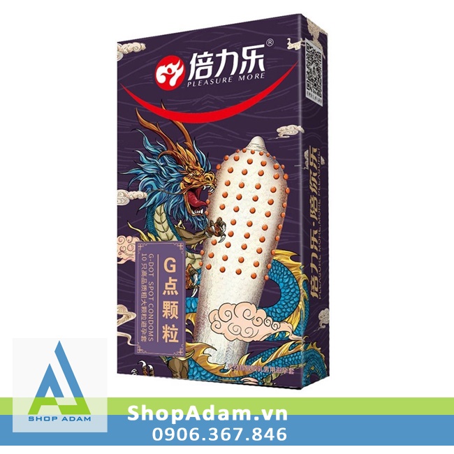 Bao cao su gai mềm HBM hộp 10 cái kích thích đa điểm cực đã 