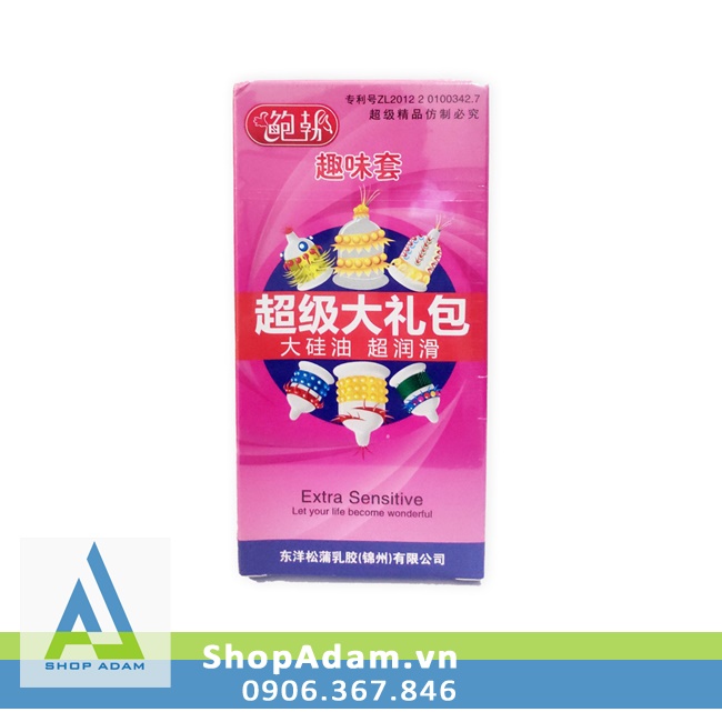 Runbo Textured Condoms Spiky Enhancer for Intense Pleasure