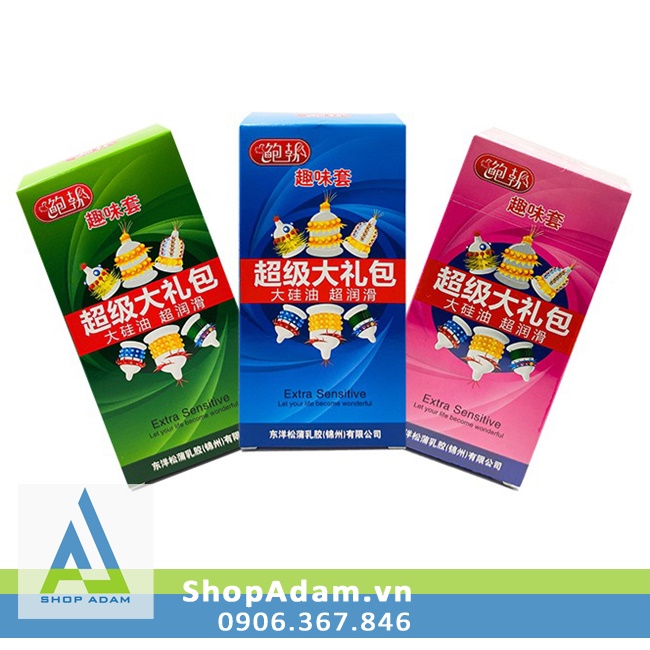 Runbo Textured Condoms Spiky Enhancer for Intense Pleasure