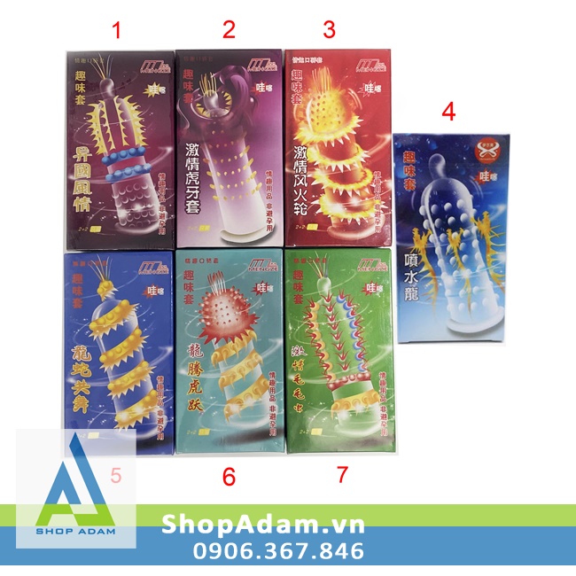 Bao cao su gai bi râu Super Gold kích thích khoái cảm mạnh mẽ 