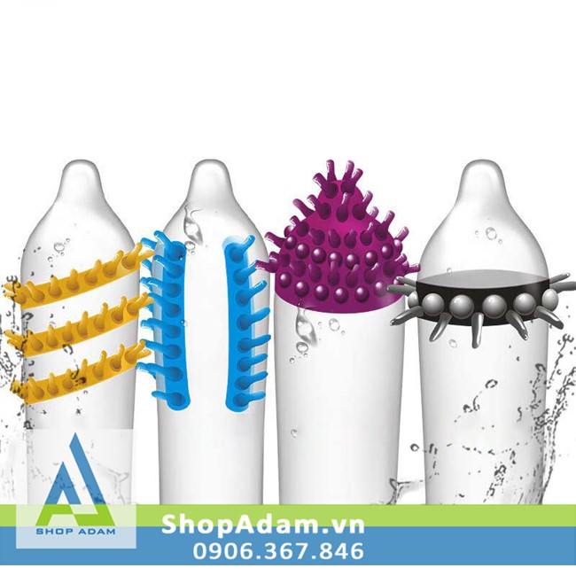 HBM Textured Ribbed Condom Extra Stimulation Female Pleasure