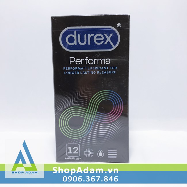 Bao cao su Durex Performa chống xuất tinh sớm mỏng mại ôm sát 