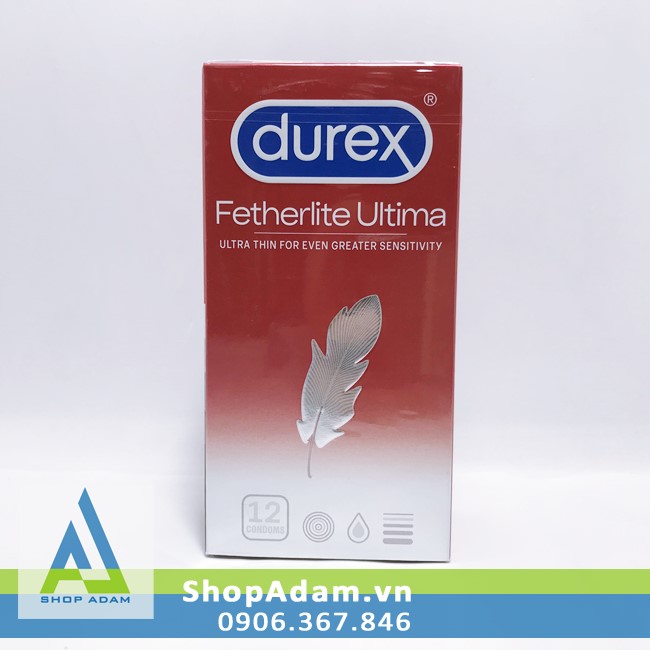 Bao cao su Durex Fetherlite Ultima siêu mỏng truyền nhiệt thật 