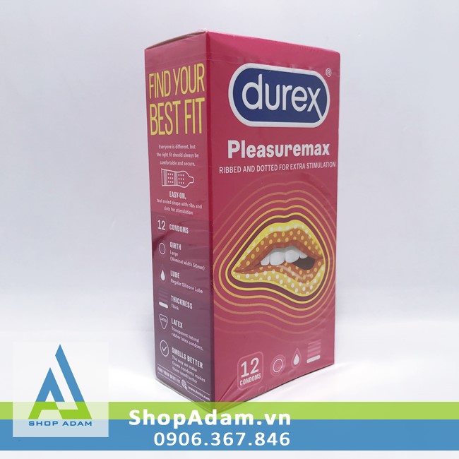 Durex Pleasuremax Textured Large Condom for Intense Sensation