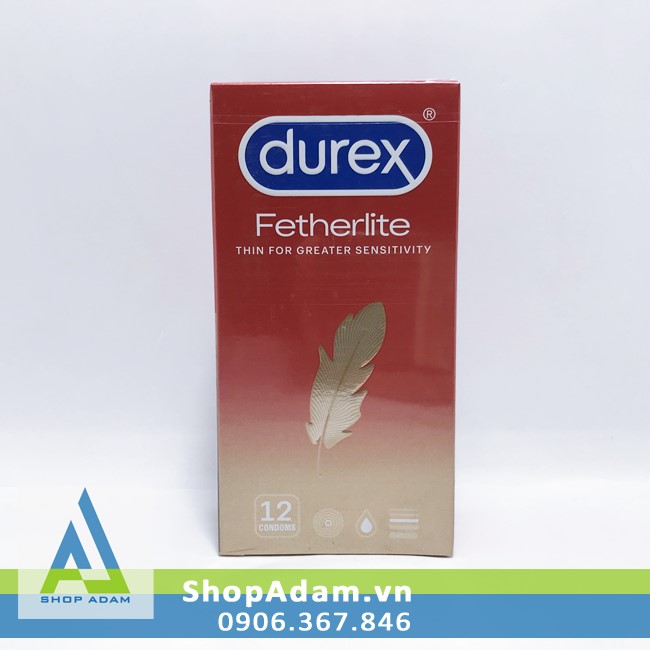 Bao Cao Su Durex Fetherlite Siêu Mỏng, Cảm Giác Thật Chân Thật 