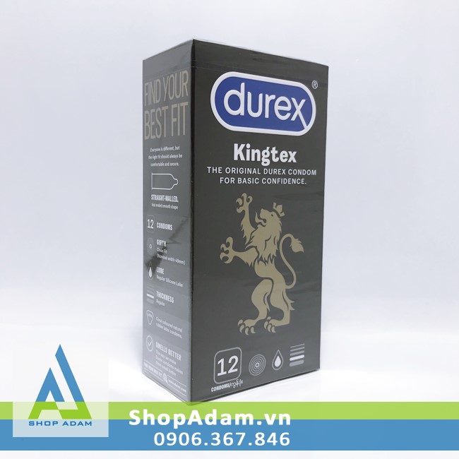 Durex Kingtex 49mm Small Size Condom Safe Protection