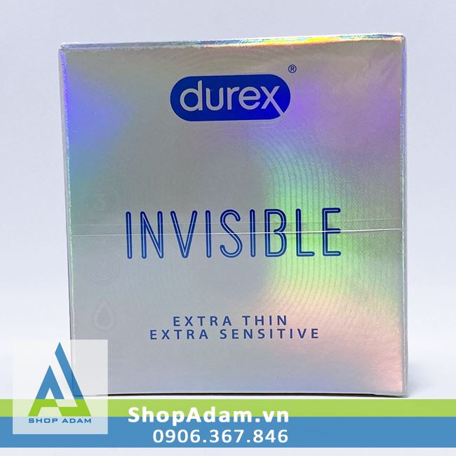 Bao Cao Su Durex Invisible Siêu Mỏng Cao Cấp Êm Ái An Toàn 