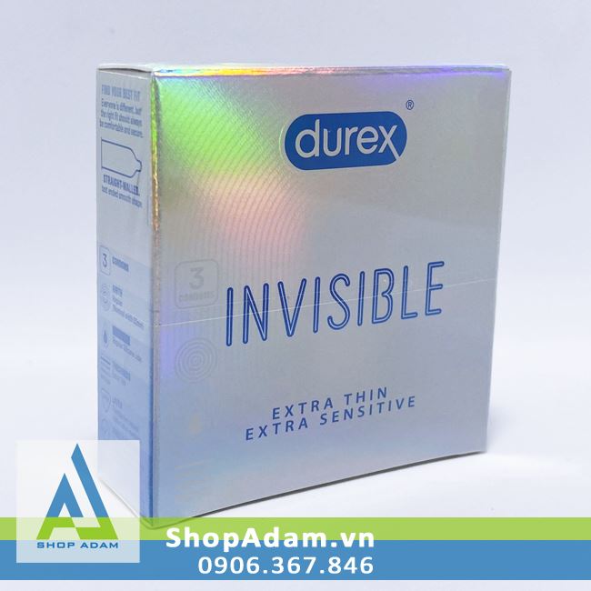 Durex Invisible Premium Ultra-Thin Sensitive Condoms