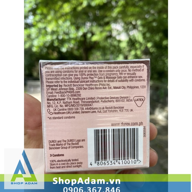 Durex Naughty Chocolate Flavored Small Nubs Condom