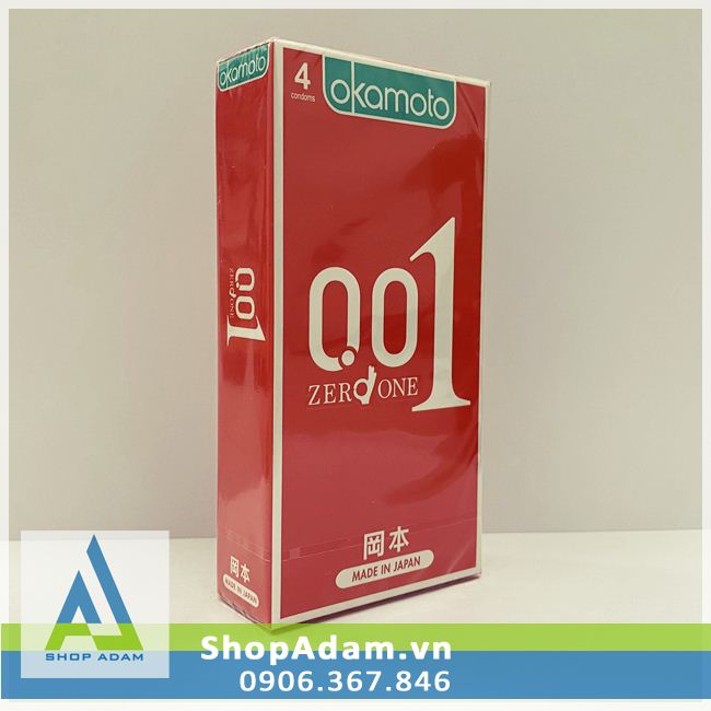 Okamoto 0.01 Zero One siêu mỏng bảo vệ an toàn tăng khoái cảm