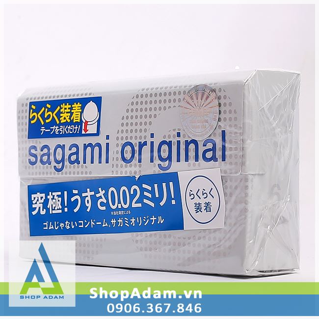 Bao cao su siêu mỏng Sagami 0.02 truyền nhiệt nhanh thoải mái 