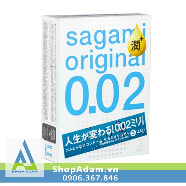 Bao Cao Su Sagami 0.02 Siêu Mỏng Nhật Bản Nhiều Gel