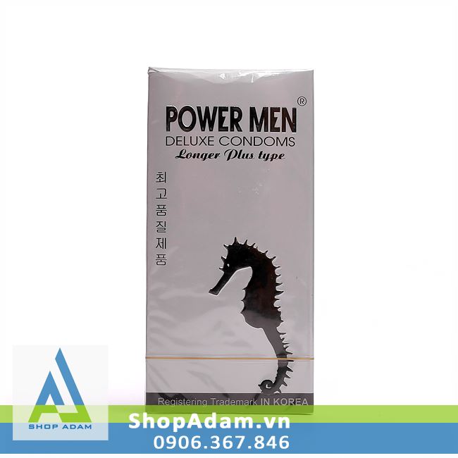 Bao cao su Cá Ngựa Power Men Longer chống xuất tinh sớm 