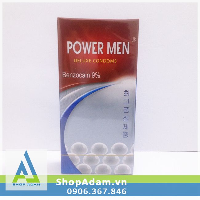 Bao Cao Su POWER MEN Ngọc Trai Chống Xuất Tinh Sớm Hiệu Quả 