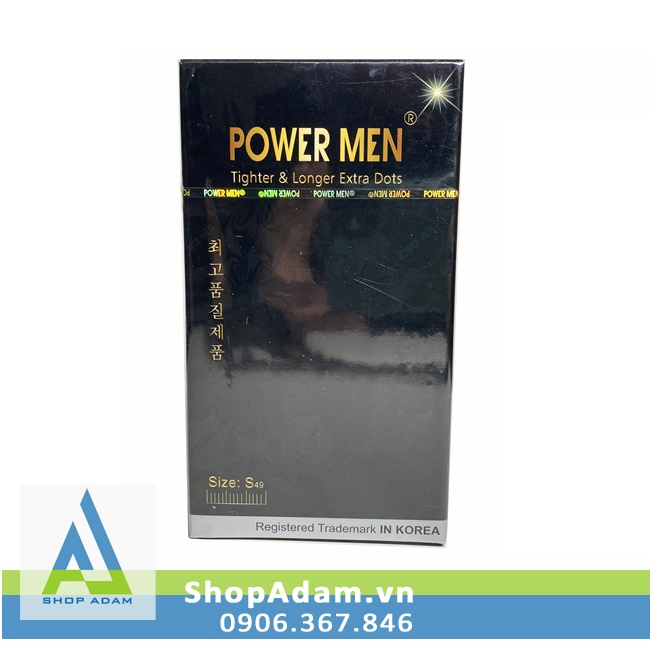 Bao cao su Power Men Tighter Longer Extra Dots gai kéo dài thời gian 