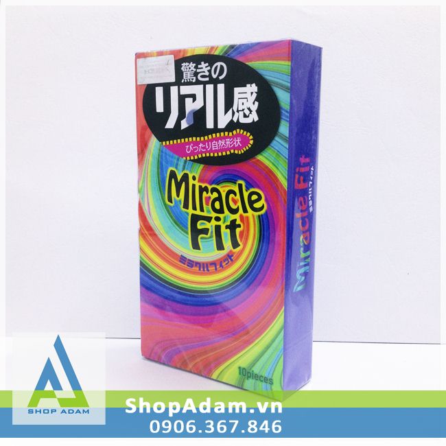 Bao cao su cỡ nhỏ Sagami Miracle Fit Nhật Bản ôm khít chống tuột 