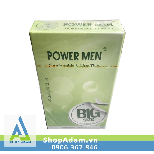 Shop bán Bao cao su size to 55mm mỏng trơn Power Men Comfortable Ultra Thin hàng mới về Shop bán Bao cao su size to 55mm mỏng trơn Power Men Comfortable Ultra Thin hàng mới về