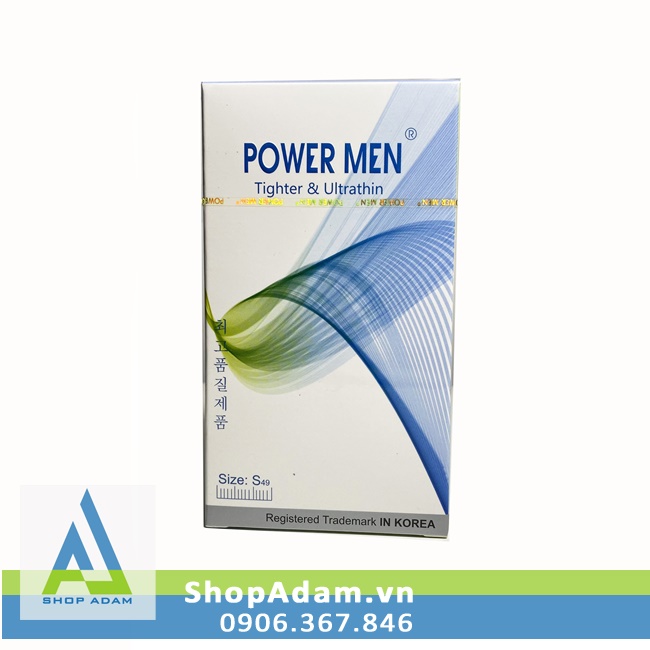 Bao Cao Su Size Nhỏ 49mm Mỏng Trơn Power Men Ultrathin 