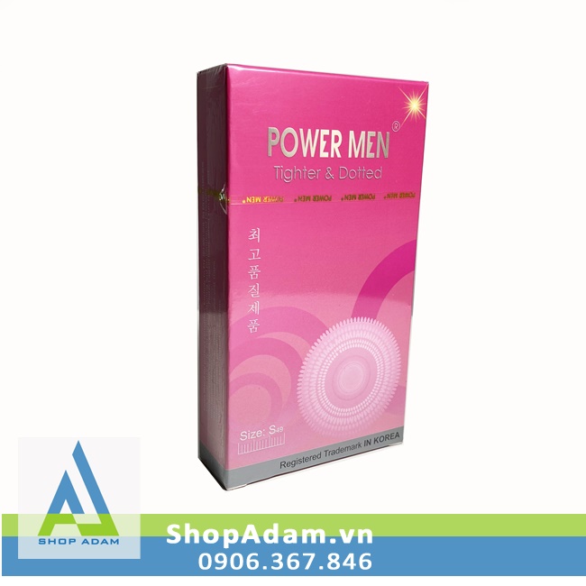 Shop bán Bao cao su size nhỏ 49mm có gai nổi nhẹ Power Men Power Men Tighter Dotted tốt nhất Shop bán Bao cao su size nhỏ 49mm có gai nổi nhẹ Power Men Power Men Tighter Dotted tốt nhất