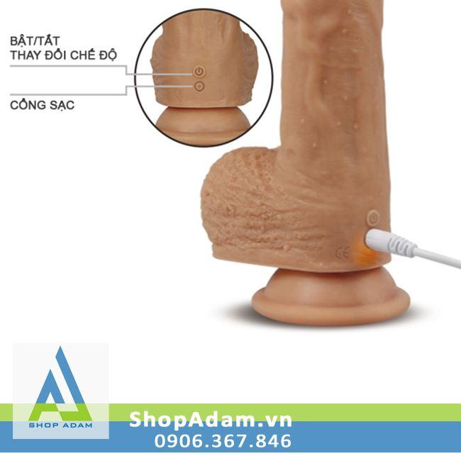Cách dùng dương vật gắn tường silicone siêu mềm rung ngoáy Lovetoy Nature Cock Liam
