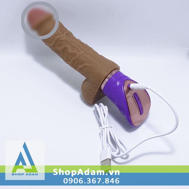 Dương vật giả rung ngoáy toả nhiệt mềm mịn như thật Loveaider