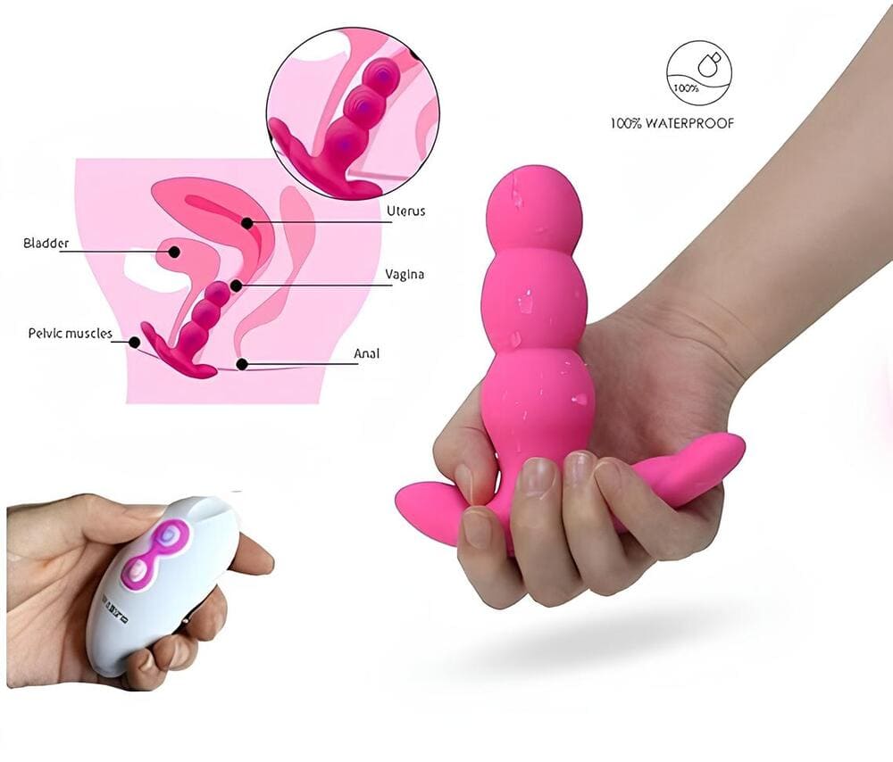 Máy matxa hậu môn điều khiển từ xa Nalone Pearl rung ngoáy siêu đỉnh