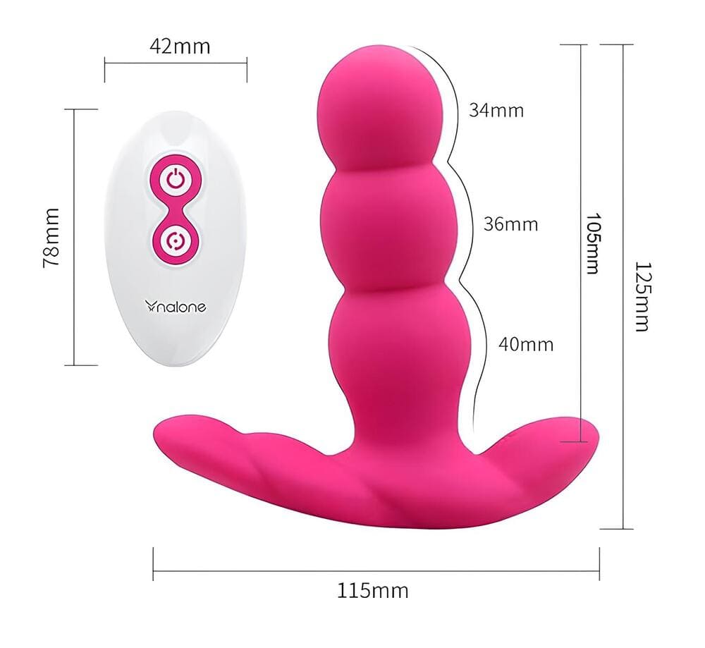 Máy matxa hậu môn điều khiển từ xa Nalone Pearl rung ngoáy siêu đỉnh