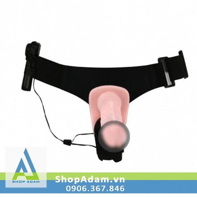 Dương vật giả 2 đầu rung Ultra Passionate Harness cảm giác thật
