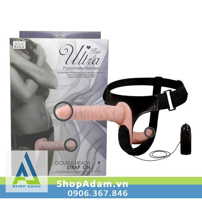 Dương vật giả dây đeo 2 đầu rung Ultra Passionate Harness đôi sung 