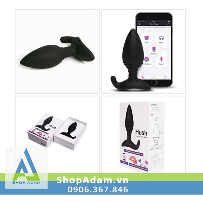 Lovense Hush Sex Toy Hậu Môn Điều Khiển Từ Xa Bằng Điện Thoại