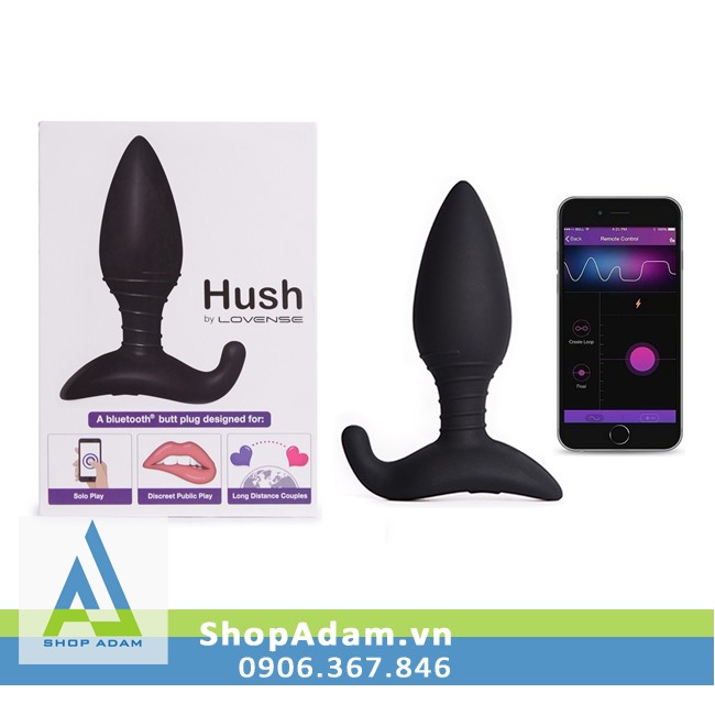Lovense Hush Sex Toy Hậu Môn Điều Khiển Từ Xa Bằng Điện Thoại