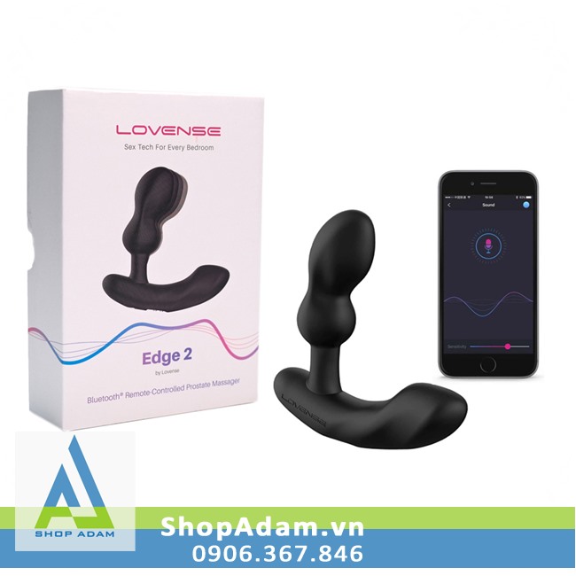 Lovense Edge 2 máy massage hậu môn điều khiển từ xa bằng điện thoại cao cấp