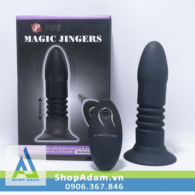 Máy mát xa Magic Jingers điều khiển từ xa kích thích rung thụt