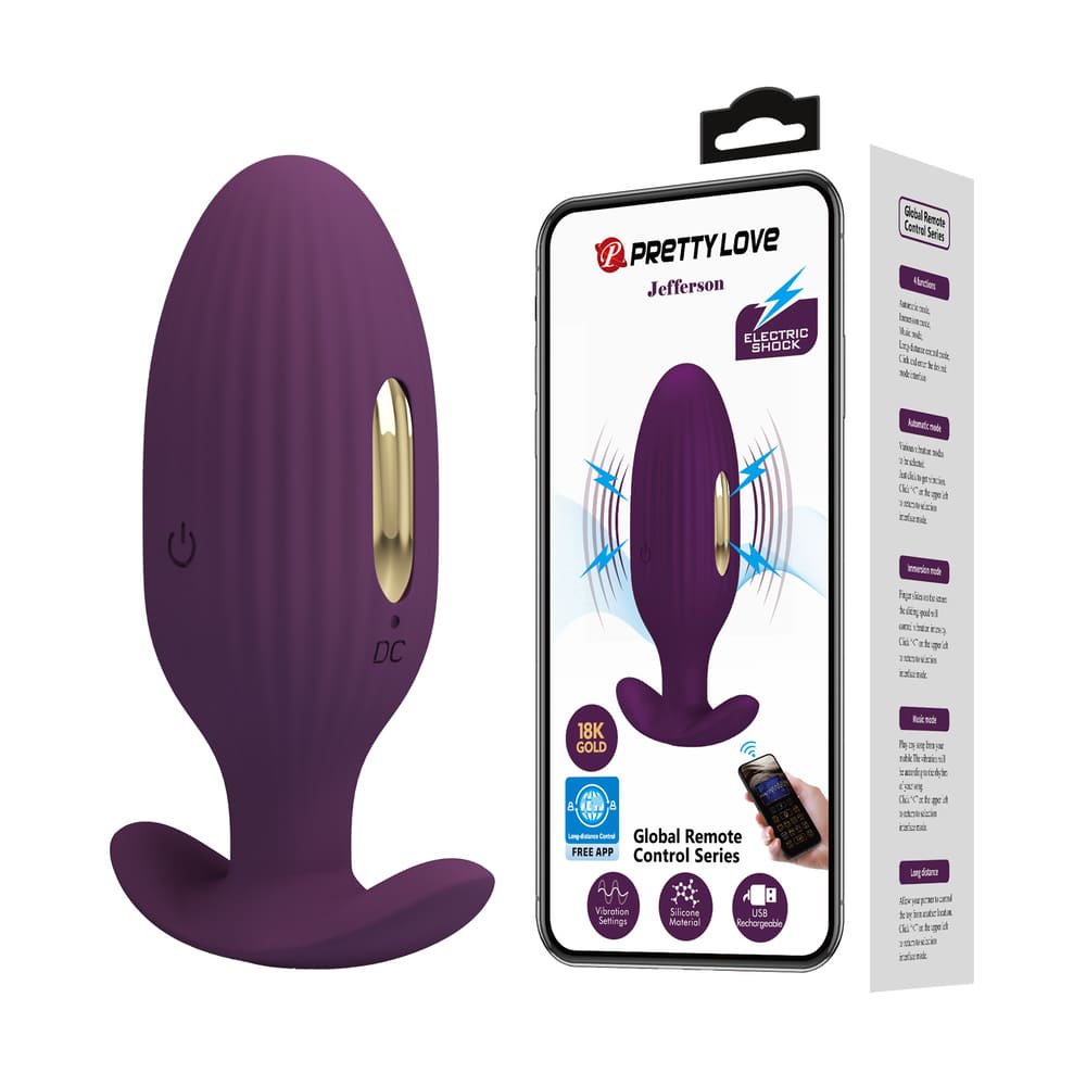 Máy rung hậu môn điều khiển qua app Pretty Love Jefferson cao cấp tiện lợi