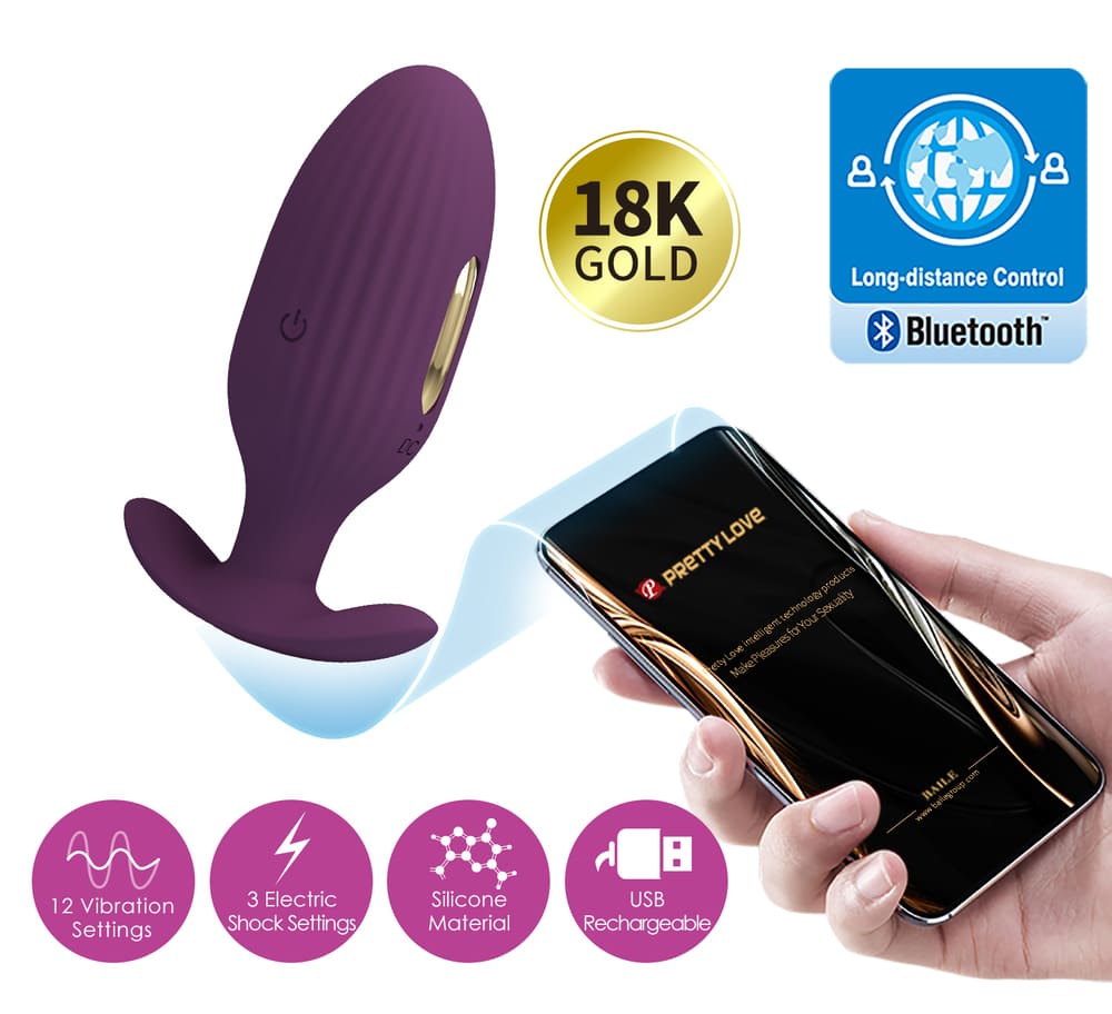 Máy rung hậu môn điều khiển qua app Pretty Love Jefferson cao cấp tiện lợi