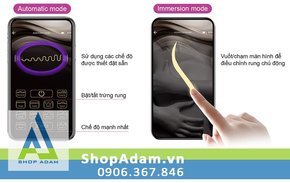 Máy rung hậu môn điều khiển qua app Pretty Love Jefferson cao cấp tiện lợi