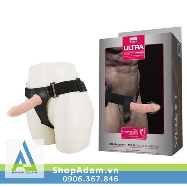 Baile Ultra Harness Hollow Strap-On Vibrating Dildo