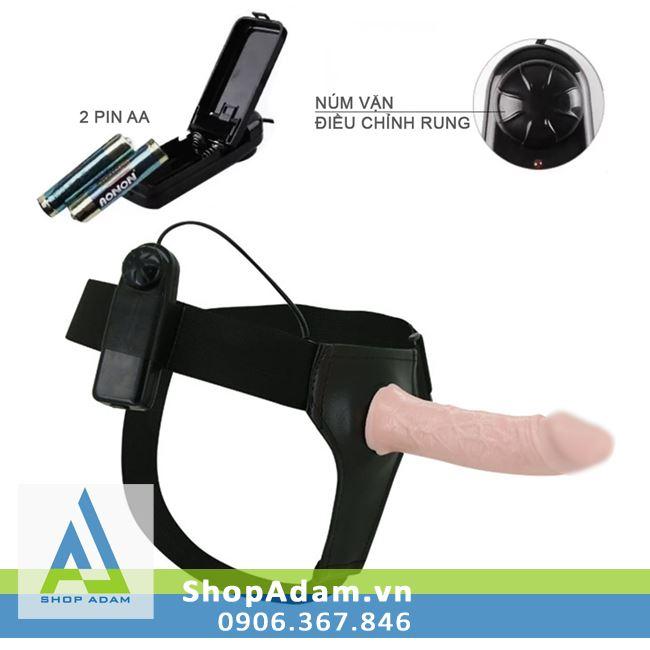 Dương vật giả quai đeo rung Baile Ultra Harness silicon cao cấp