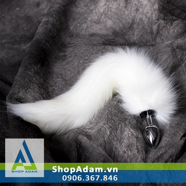 Đuôi cáo cosplay gắn hậu môn hợp kim không gỉ sextoy siêu thực