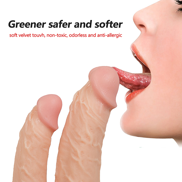 Dương vật giả silicon mềm gắn tường 2 đầu đa năng kích thích